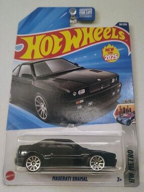 2025 Maserati Shamal Hot Wheels HW Metro 4/5 Black Diecast